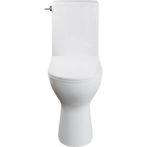 AKW Livenza Plus Close Coupled Toilet with Lever Flush Cistern - Carbamide Soft Close Seat (1/5)