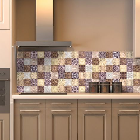 Stickers muraux - Sticker Mural Carrelage adhésif Cuisine Salle de Bain - 24 STICKERS CARRELAGES MARRAKESH - 24stickers10x10cm (1/5)