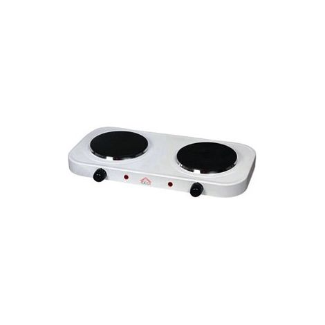 FORNELLO ELETTRICO 2 PIASTRE 2 x Ø 15,5 cm - 1000/2000 Watt