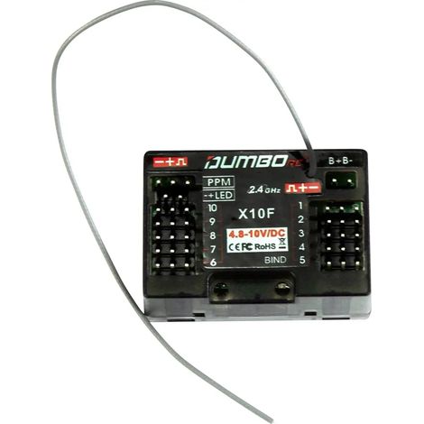 [NEUWERTIG] B-Ware Amewi Empfänger Receiver X10 F 10 Kanal Fernsteuerung Telemetrie Pwm Ppm 2,4 G Hz