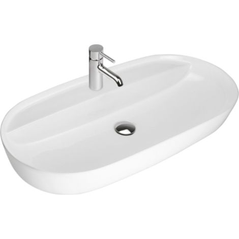 Mexen Adel Aufsatzwaschbecken 80 x 40 cm, Weiß - 22168000 (1/2)