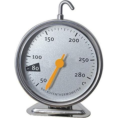 Thermomètre de four en acier inoxydable avec crochet, ustensile de cuisine précis et pratique (1/5)