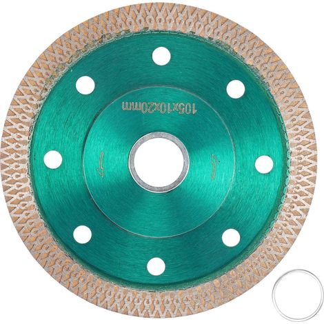 Disque diamanté 105mm pour coupe granit, marbre, carrelage porcelaine et céramique - Lame circulaire professionnelle