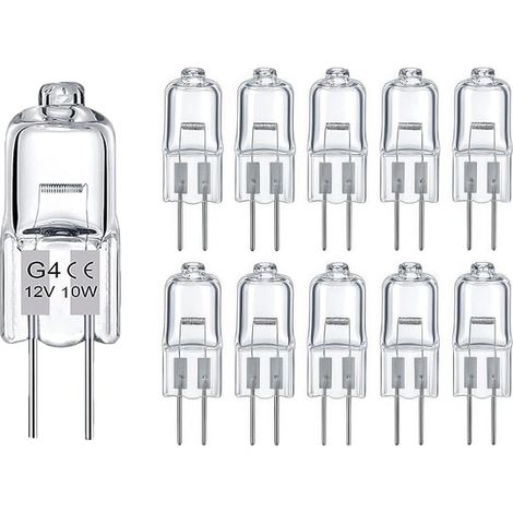 10 ampoules halogènes G4 – 160 lm – 2800K blanc chaud – Dimmables – Pour éclairage intérieur maison et commercial – 3000h (1/5)