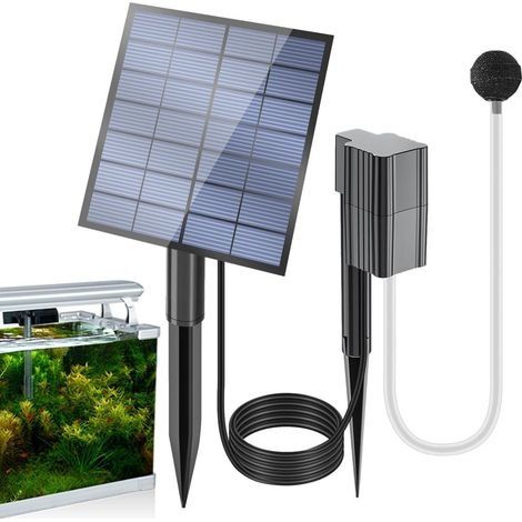 Aérateur solaire pour bassin, oxygénateur solaire pour bassin, pompe à oxygène solaire pour bassin (1/5)
