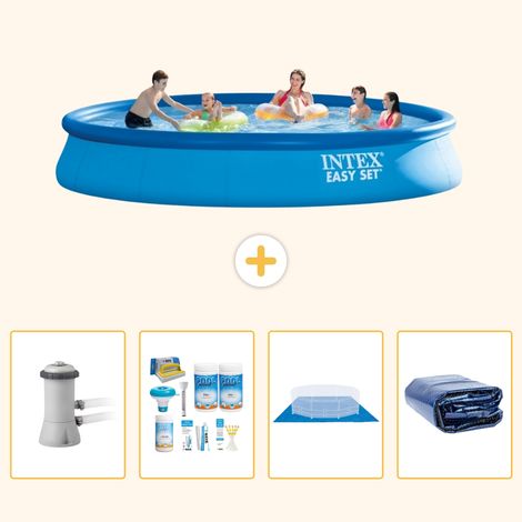 Intex Piscine Easy Set Ronde - 457x84 cm - 5-pièces S289 (1/5)
