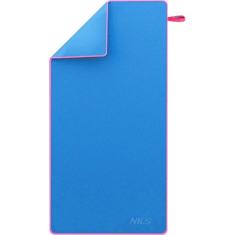 Asciugamano in microfibra, blu, 200x90 cm (1/5)