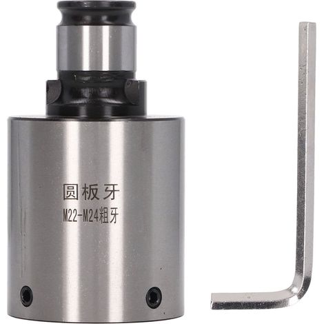 Mandrin de taraudage rond 31mm diamètre extérieur, collet en acier au carbone, résistance à l'oxydation, outil pour filetage grossier, machine-outil. (1/5)
