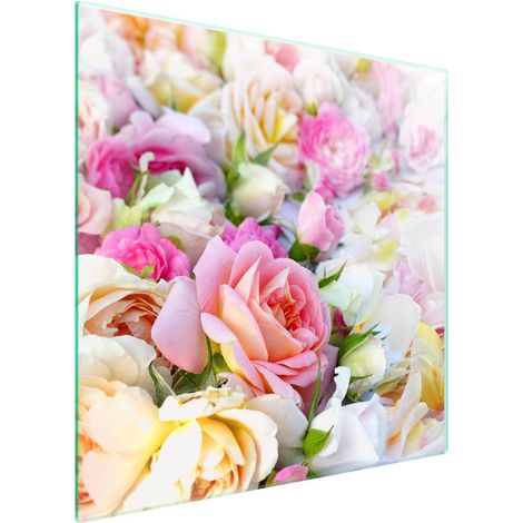 Glasofenschutzplatte 50x52 Blume (1/5)