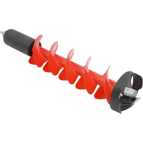 Foreuse à glace, construction durable, forage de glace efficace, Rouge (1/2)