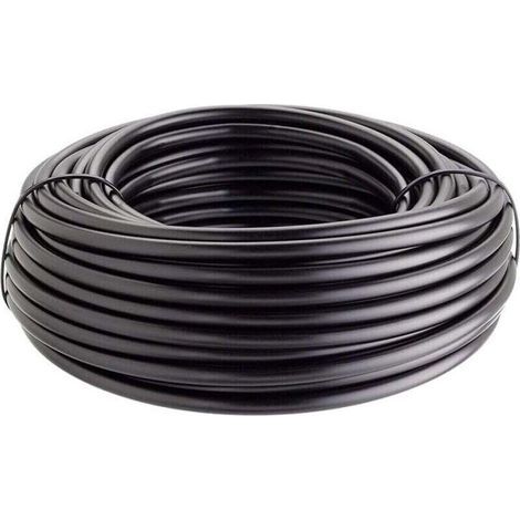 25M Tuyau pour arrosage en goutte à goutte, tuyau d'eau en PE 16x1.2 mm, Noir (1/4)