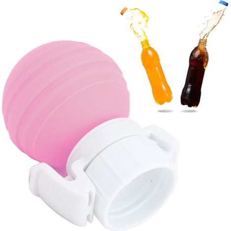 Bouchon à pompe, bouchon de bouteille de soda avec pompe à air, bouchon à pompe à air pour boissons gazeuses, bouchon étanche pour garder vos boissons roses et mousseuses. (1/5)