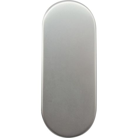 Blindrosette GEOS 30 x 72 x 8 mm, silber eloxiert, 1 Stück Zubehör Türbeschläge (1/3)