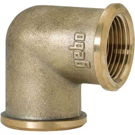 GOMITO FF OTTONE 90 GEBO - 1/2F - 10 pezzi