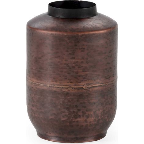 Vase élégant bronze vieilli style ancien - Bronze chocolat subtil et distingué (1/2)