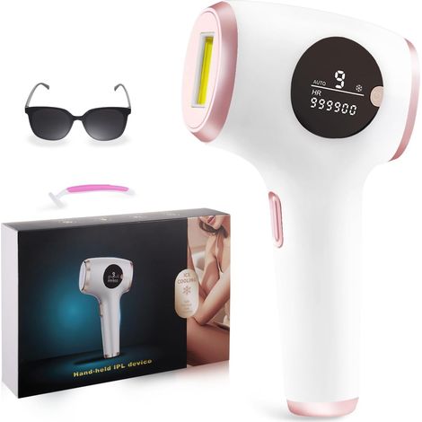 Appareil d'épilation ultra-silencieux 24J Turbo IPL - Adaptateur 48 W stabilisé et refroidissement indolore de la glace, flash rapide de 0,5 s pour cheveux épais, technologie de filament sans fil (1/5)