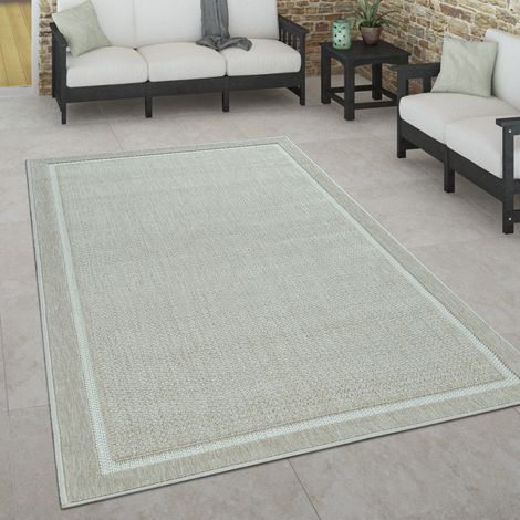 Paco Home Per interni ed esterni, per terrazza e balcone, anti-intemperie, scandinavo 120x170 cm, Beige 2