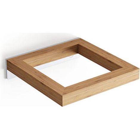 SUPPORTO PORTASCOPINO A PARETE  BAMBOO Bambù - mm 124 x 127