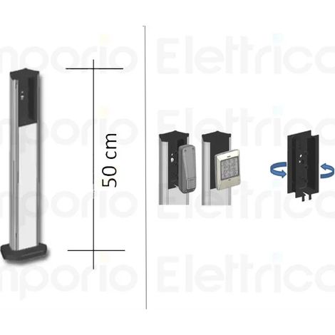 genius (2 pc) paire de colonnettes pour photocellules 401070 2 (ex ja325 2)