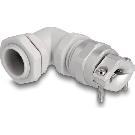 Delock Prensaestopas con alivio de tensión y protección contra la flexión ángulo de 90 ° PG11 gris (1/3)