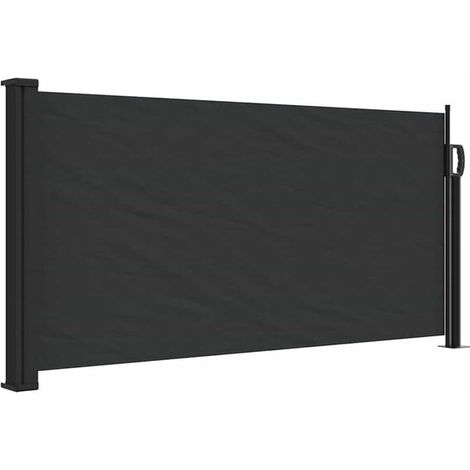 Auvent Rétractable 100x300cm Noir - Protection Solaire Terrasse Jardin-x (1/5)