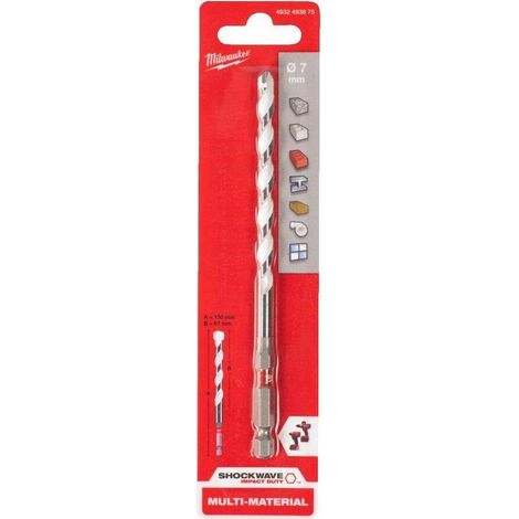 Milwaukee Punta in carburo di tungsteno 7 x 150 mm bianca
