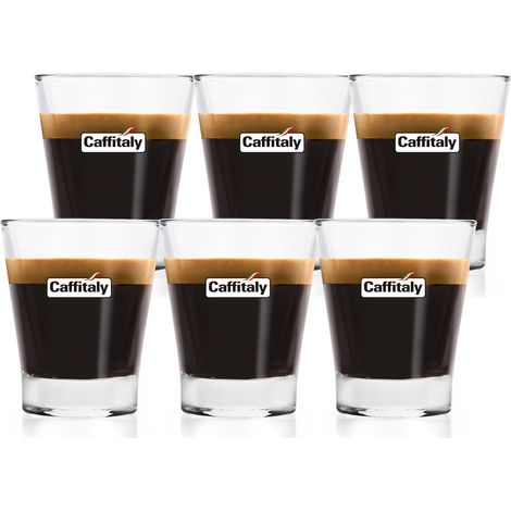 Set 6 bicchierini espresso Caffitaly