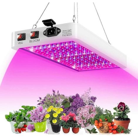 Crea – Lampe de croissance LED 2000 W – 312 LED – Spectre complet – Étanche IP65 – Double interrupteur pour végétation et floraison (1/5)
