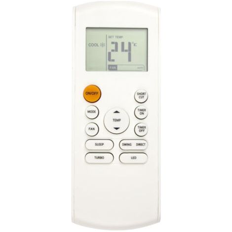 Télécommande de climatisation avec rétroéclairage LED de remplacement pour