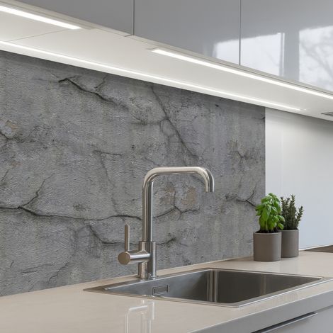 Kitchen Splashback Old - Concrete - Wall 80x60 cm