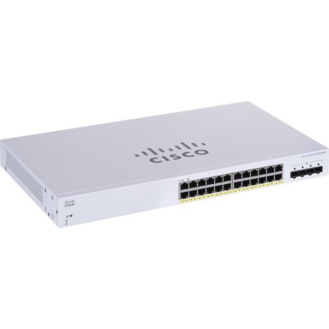 CBS220 SMART 24-PORT GE FULL POE 4X1G SFP (1/4)