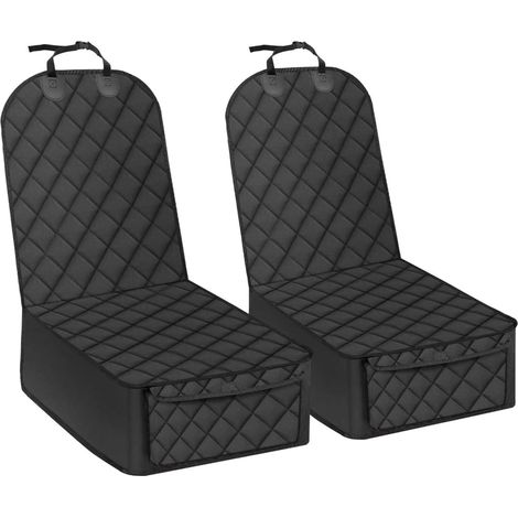 Set di 2 coprisedili anteriori per auto per cani antiscivolo e antigraffio, 100% impermeabili, con ancoraggio, lavabili