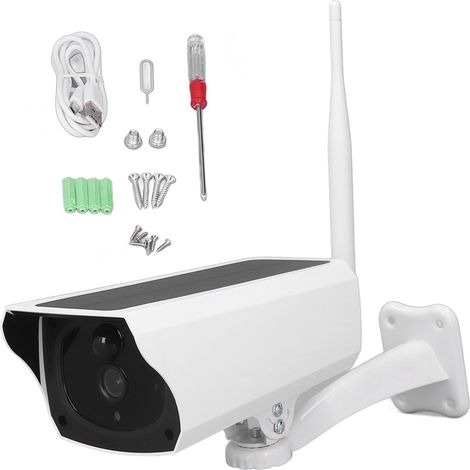 Caméra solaire sans fil WiFi HD 1080P 1920x1080 infrarouge extérieure pour sécurité domestique (1/5)