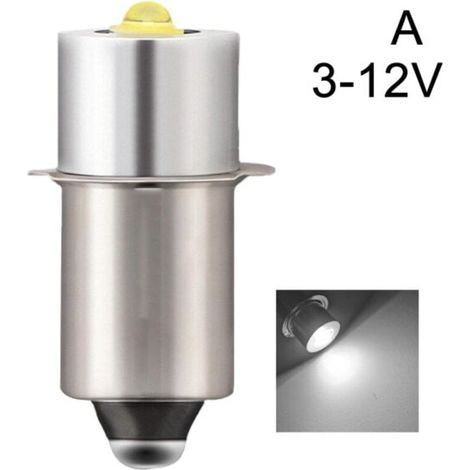 Ampoules LED blanches de remplacement P13.5S DC6V-24V/3-12V pour lampe torche Maglite-FM-AquaForge (1/5)