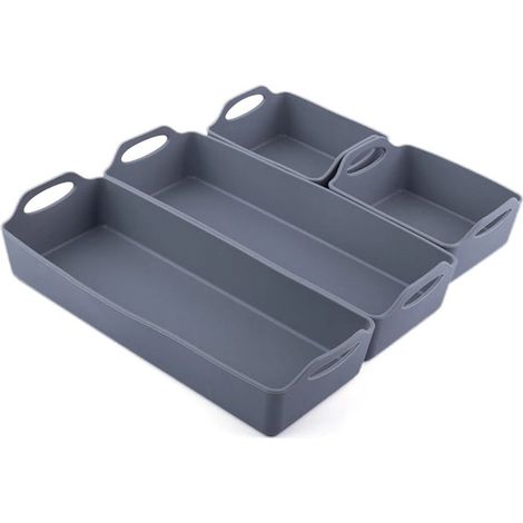 Juego de 4 placas de silicona antiadherentes para hornear, aptas para horno y freidora de aire, para facilitar la cocción y la limpieza. (1/5)