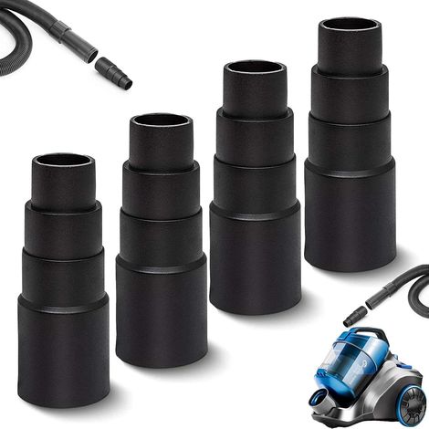Lot de 4 Raccord réducteur, Adaptateur tuyau aspirateur PVC, Compatible ponceuse scie perceuse, Atelier bricolage (1/5)