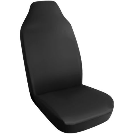 COPRISEDILE SINGOLO 'PARIGI' elasticizzato - tessuto in cotone - nero