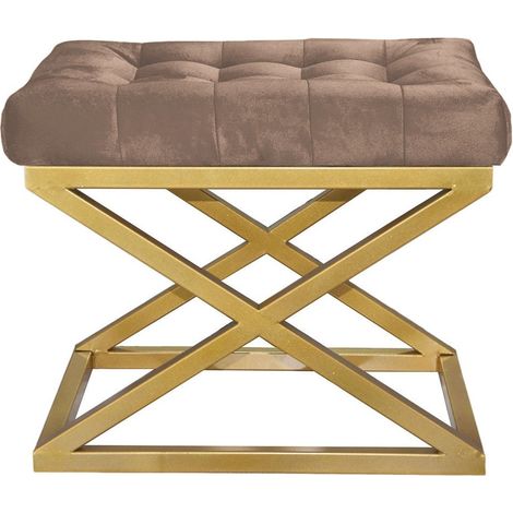 Pouf capraz - or marron 81471493 81471493 81471493 81471493 (1/2)