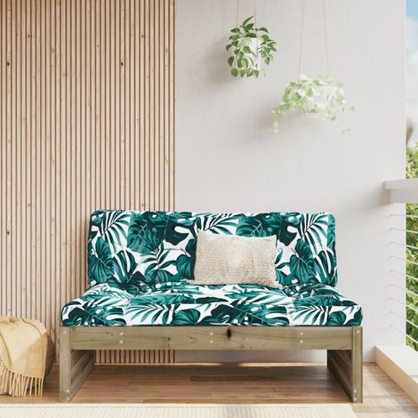 Canapé central,Canapé de jardin,Banquette 120x80 cm bois de pin imprégné DGBDF384910 (1/5)
