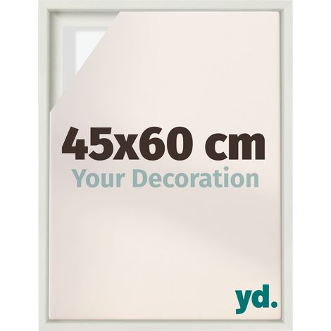Your Decoration - Cadre flottant - Blanc Mat - Cadre en caisse américaine pour toile sur chassis - MDF - Lyon (1/5)