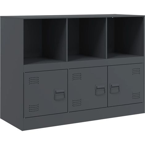 vidaXL Credenza Antracite 99x39x73 cm in Acciaio (1/5)
