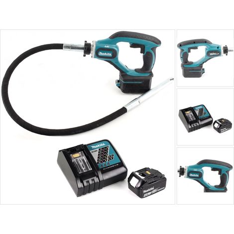 Makita DVR 450 RM1 Akku Betonverdichter 18V 1,2m + 1x Akku 4,0 Ah + Ladegerät (1/5)