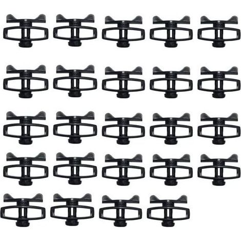 Tendeur de clôture électronique BBTail en plastique, tendeurs de clôture électriques portables pour accessoires agricoles, 24 pièces SSRie (1/4)