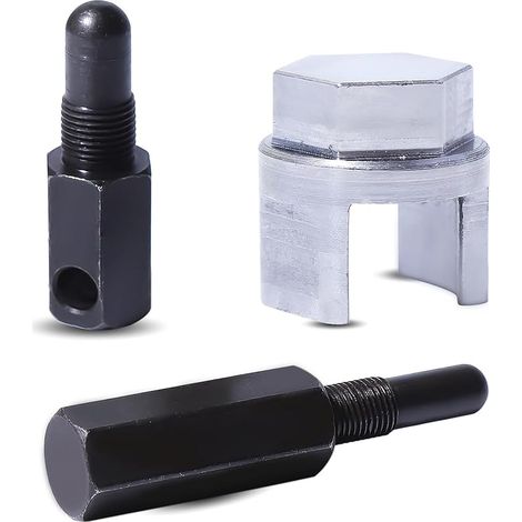 Outil de retrait d'embrayage avec outil d'arrêt de piston de 10 et 14 mm pour Husqvarna 340, 345, 346, 350, 351, 353, 445, 455, 460 - Outil d'arrêt de piston pour moteurs 2 temps et 4 temps (1/5)