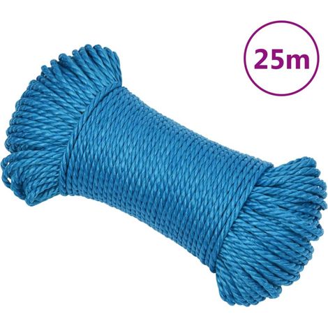 Cuerda de trabajo polipropileno azul 8 mm 25 m