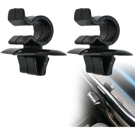Soporte para varilla de capó de coche, clip de soporte para capó, clip de retención, clip de fijación para soporte de varilla de capó, soporte de varilla de capó de plástico de 2 piezas