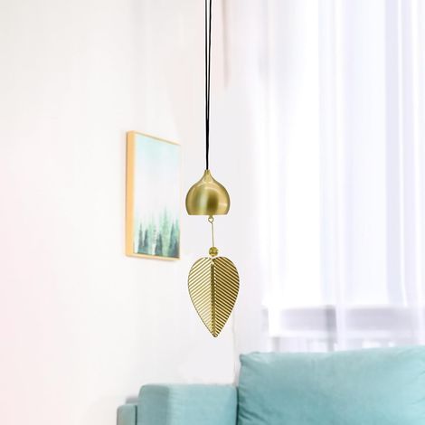 Carillons éoliens vintage en cuivre, carillons décoratifs suspendus pour l'extérieur, adaptés aux allées, jardins, patios et terrasses. (1/3)