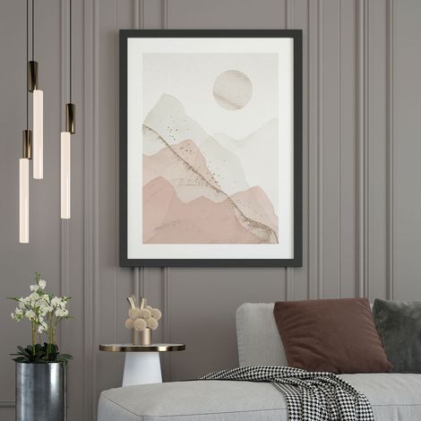 Affiche / Poster - Paysage Boho - 50x70 cm - Bordure blanche (1/5)