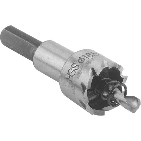 Foret à métaux en acier inoxydable 18,5mm scie cloche robuste coupeur perceuse (1/4)