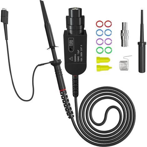 Clip Sonde 500 MHz 10X Oscilloscope Haute Précision Réglage Inclus (1/4)